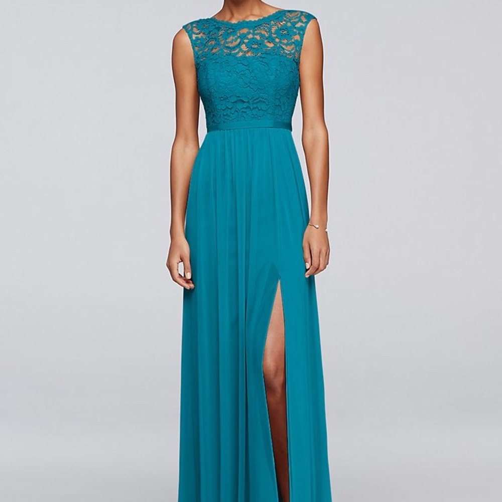 Oasis David’s bridal lace bridesmaids dress